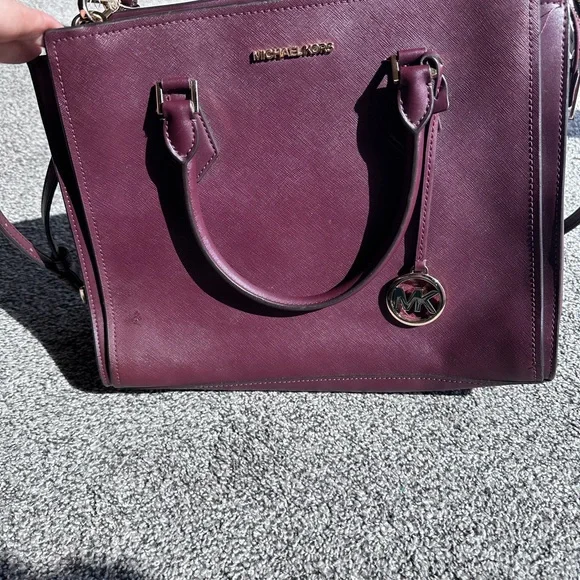 Michael Kors Plum Satchel - Picture 3 of 14